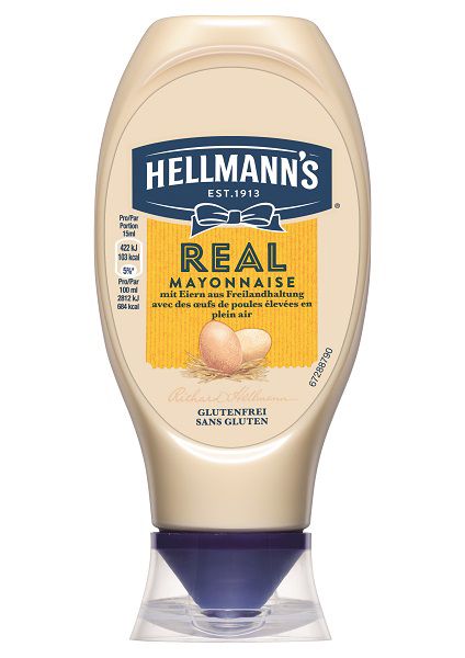 Hellmann's Real Mayonnaise 430 ml - Hellmann’s REAL Mayonnaise – authentischer Mayo-Geschmack seit 1913.